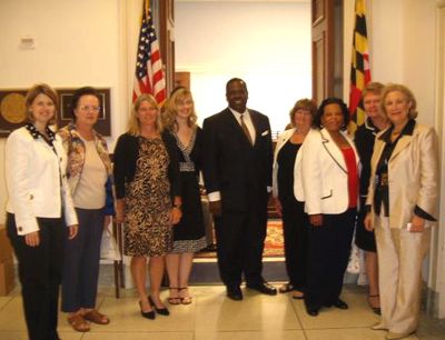 Congressman Albert R. Wynn with 2006 - 2007 Teachers of the Year on May 17, 2007.