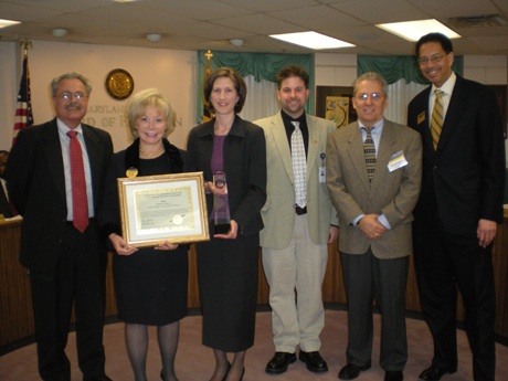 Award presentation to Milken Education Award winner on Tuesday, January 26, 2010